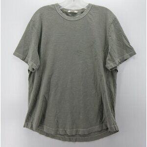 Buck Mason Shirt Large Sage Pullover Slub Cotton Preppy Blank Crewneck